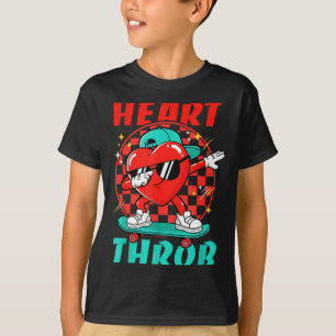 Retro Groovy Hart Kloppende Valentijnsdag Peuters T-shirt