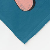 Retro Groovy Heart Throb Valentines Day Toddlers B Fleece Deken (Hoek)