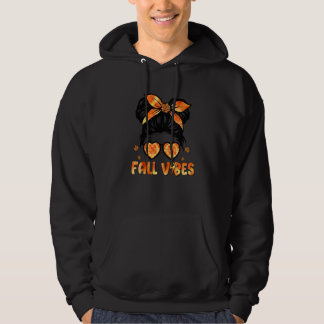 Retro Groovy Herfst Vibes Pumpkin Spice Autumn Hoodie