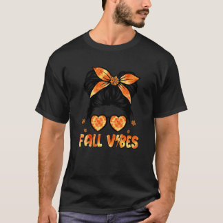 Retro Groovy Herfst Vibes Pumpkin Spice Autumn T-shirt
