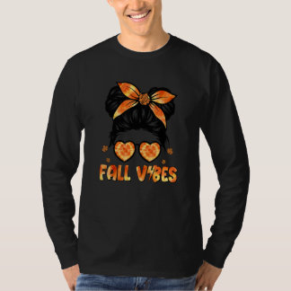 Retro Groovy Herfst Vibes Pumpkin Spice Autumn T-shirt