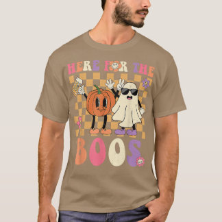 Retro Groovy hier voor de Boos Funny Punpkin Ghost T-shirt