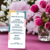 Retro Groovy huwelijksmenu - Een reis naar nostalg Menu