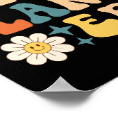 Retro Groovy in mijn bruiloft planning tijdperk Poster (Hoek)