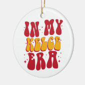 Retro Groovy in mijn Kelce-tijdperk Keramisch Ornament (Links)