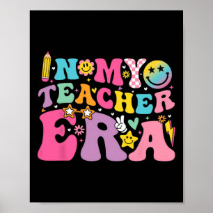 Retro Groovy In Mijn Onderwijs Tijdperk Beste Lera Poster