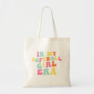 Retro Groovy In Mijn Softbal Meisje Era Tote Bag