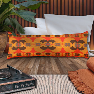 Retro Groovy Jaren 60 70 Bubbel Patroon Lichaamskussen