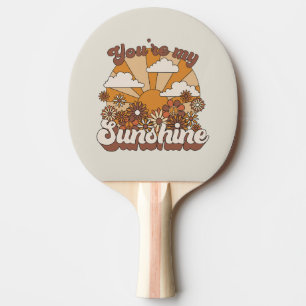 Retro Groovy Jij bent mijn Sunshine Tafeltennisbatje