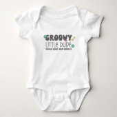 Retro Groovy Jonge Kerel Romper (Voorkant)