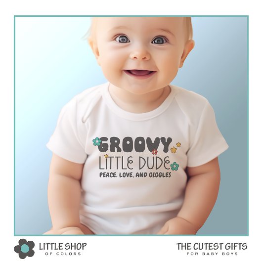 Retro Groovy Jonge Kerel Romper