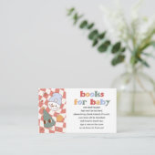 Retro Groovy Kerstboek Aanvraag Informatiekaartje (Staand voorkant)