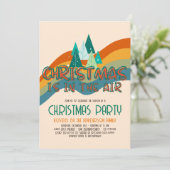 Retro Groovy-kerstfeestdag Kaart (Staand voorkant)