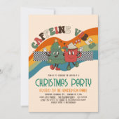 Retro Groovy-kerstfeestdag Kaart (Voorkant)