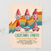 Retro Groovy kerstgrommes Budget Holiday Partij Kaart (Voorkant / Achterkant)