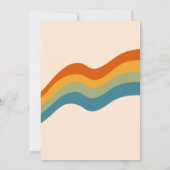 Retro Groovy kerstkerstkerstfeestdag Kaart (Achterkant)