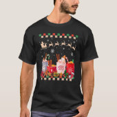 Retro Groovy-kerstkoffee Hot Cocoa Winter Coz T-shirt (Voorkant)