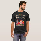 Retro Groovy-kerstkoffee Hot Cocoa Winter Coz T-shirt (Voorkant volledig)