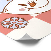 Retro Groovy Kerstmis Verjaardag Welkomstbord Poster (Hoek)