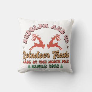 Retro Groovy Kerstvakantie Kussen