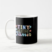 Retro Groovy Kleine Mensen Tamer Schoolkleding Voo Koffiemok (Links)