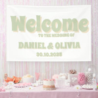 Retro Groovy Kleurrijke Wavy Boho Wed Seating Char