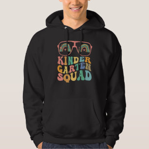 Retro Groovy Kleuterschool Bemanning Kinder Troep Hoodie