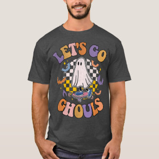 Retro Groovy Laten we gaan Ghouls Ghost 70s Hippie T-shirt