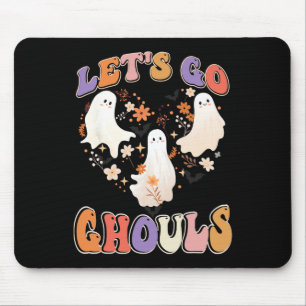 Retro Groovy Laten we gaan Ghouls Leuke Halloween Muismat
