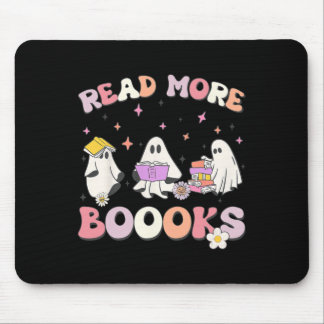 retro Groovy Lees Verder Boeken Ghost Boo ghoul gr Muismat