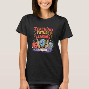 Retro Groovy Leraar die Toekomstige Leiders Lesgee T-shirt