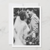 Retro Groovy Let's Party Casual Post Bruiloft Kaart (Achterkant)