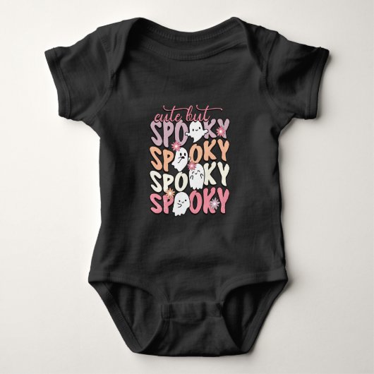 Retro Groovy Leuk maar Spooky Romper (Voorkant)