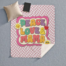 Retro Groovy Mama Citaat Typografie Moederdag
