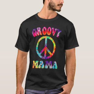Retro Groovy Mama Family 1st Birthday Stropdas Dy T-shirt