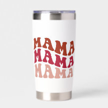 Retro Groovy MAMA Witte Tumbler