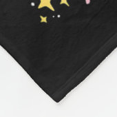 Retro Groovy Medical Instant Squad Bunny Ear Flowe Fleece Deken (Hoek)