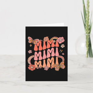Retro Groovy Mimi Beste Mimi Ooit Hallo Herfst Bed Kaart