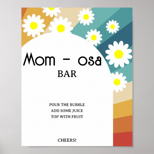 Retro Groovy Moeder-osa bar Poster (Voorkant)
