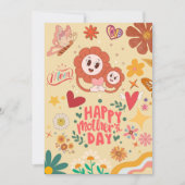 Retro Groovy Moederdag Kaart (Voorkant)