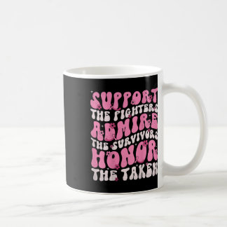Retro Groovy Ondersteuning Vrouwen Borstkanker Bew Koffiemok