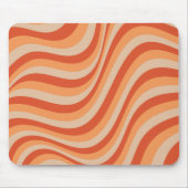 Retro Groovy Oranje kleur Muismat (Voorkant)