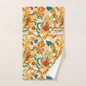 Retro Groovy-paddenstoelenpatroon Bad Handdoek (Handdoek)