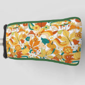 Retro Groovy-paddenstoelenpatroon Golfheadcover (Voorkant)