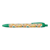 Retro Groovy-paddenstoelenpatroon Zwarte Inkt Pen (Bovenkant)