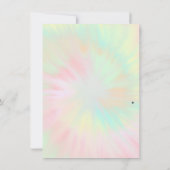 Retro Groovy Pastel Stropdas Die Verjaardag Kaart (Achterkant)