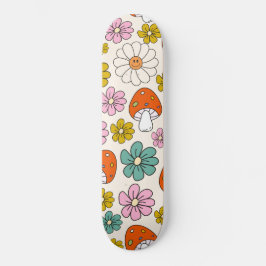 Retro Groovy Patronen 70s-60s-80s Skateboard