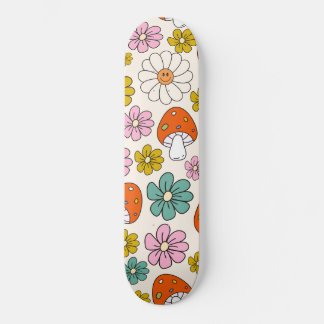 Retro Groovy Patronen 70s-60s-80s Skateboard