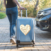 Retro Groovy Peace Heart Inspirerend Essential Sticker (Koffer Insitu)