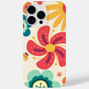 Retro Groovy Phone Case Floral Hippie Hoesje gesch